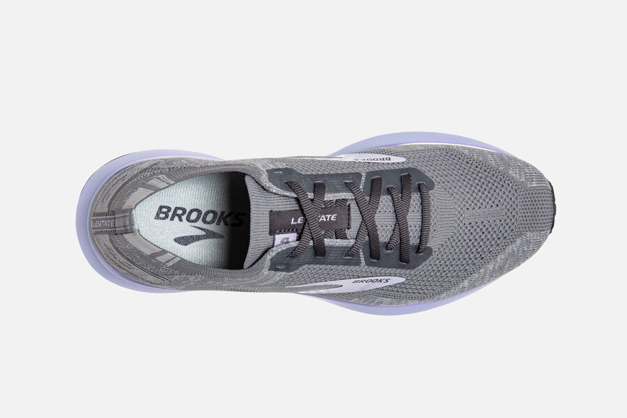 Brooks Levitate 4 Road Loopschoenen Dames - Grijs/Paars - 815702PAM